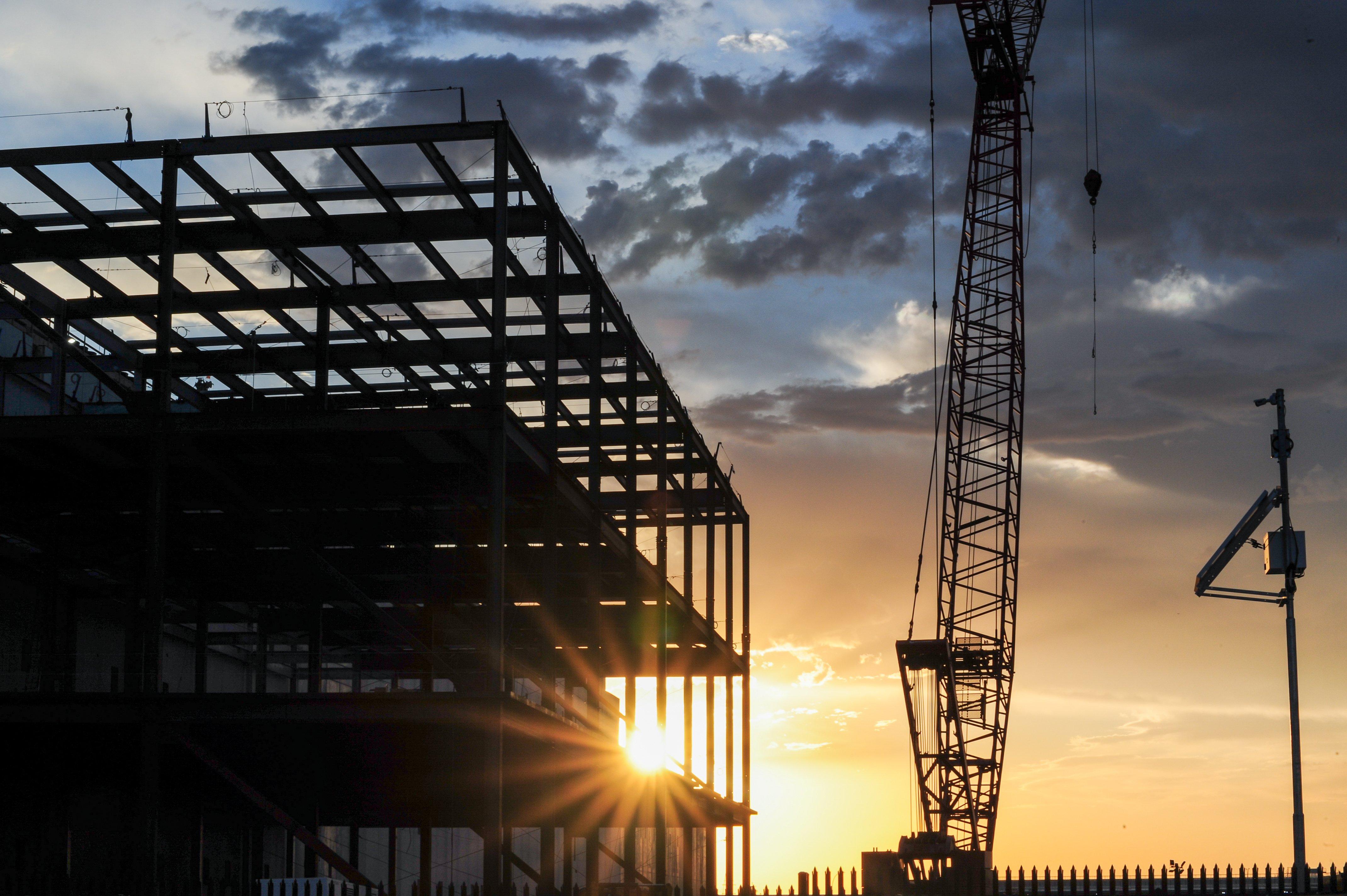 Image of a data centre under construction