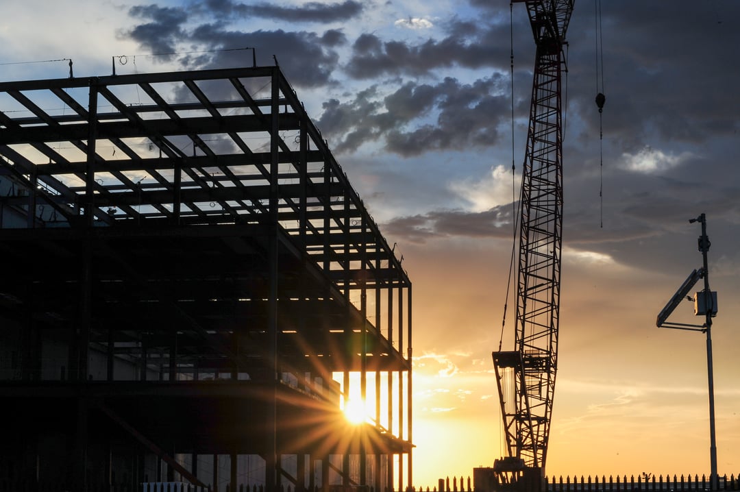Image of a data centre under construction