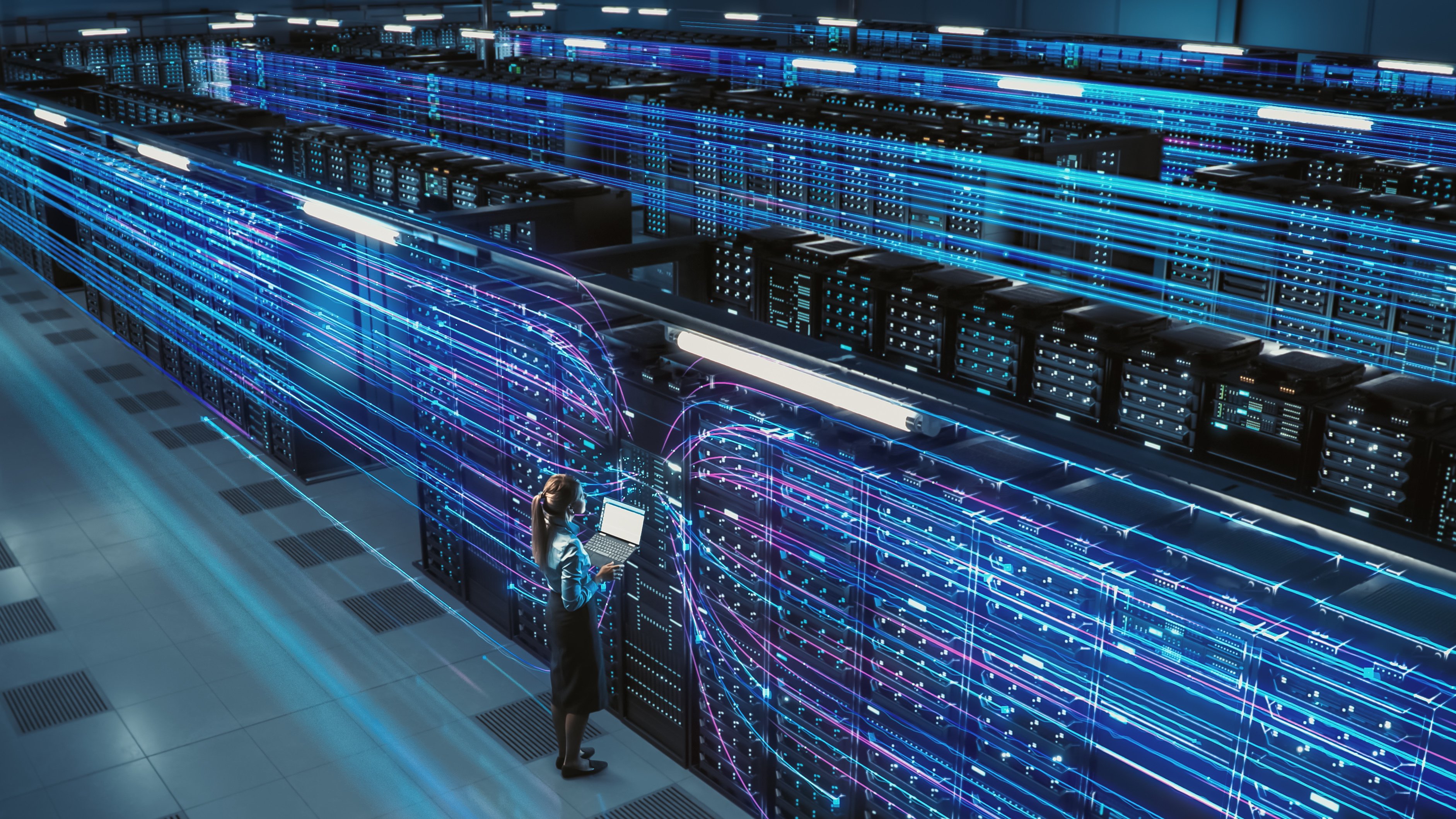 Image of a server rack 